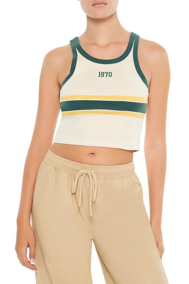 1970 Graphic Cropped Tank Top | Forever 21 Product Image