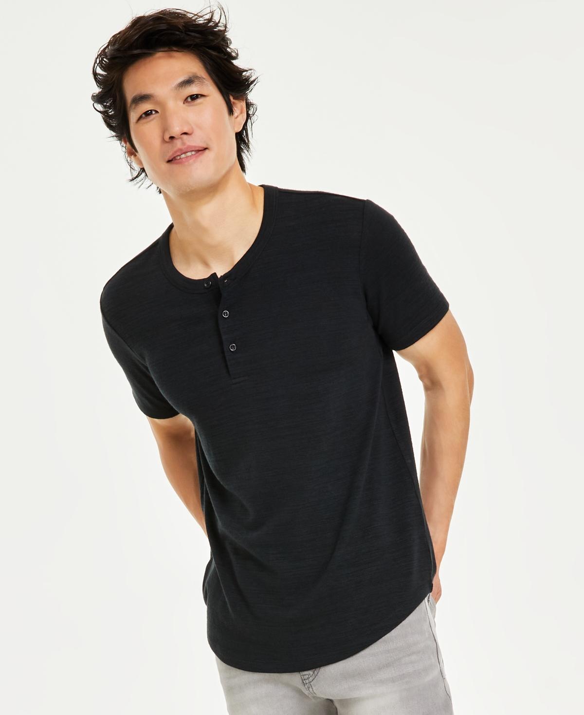 And Now This Mens Short-Sleeve Henley Shirt Product Image