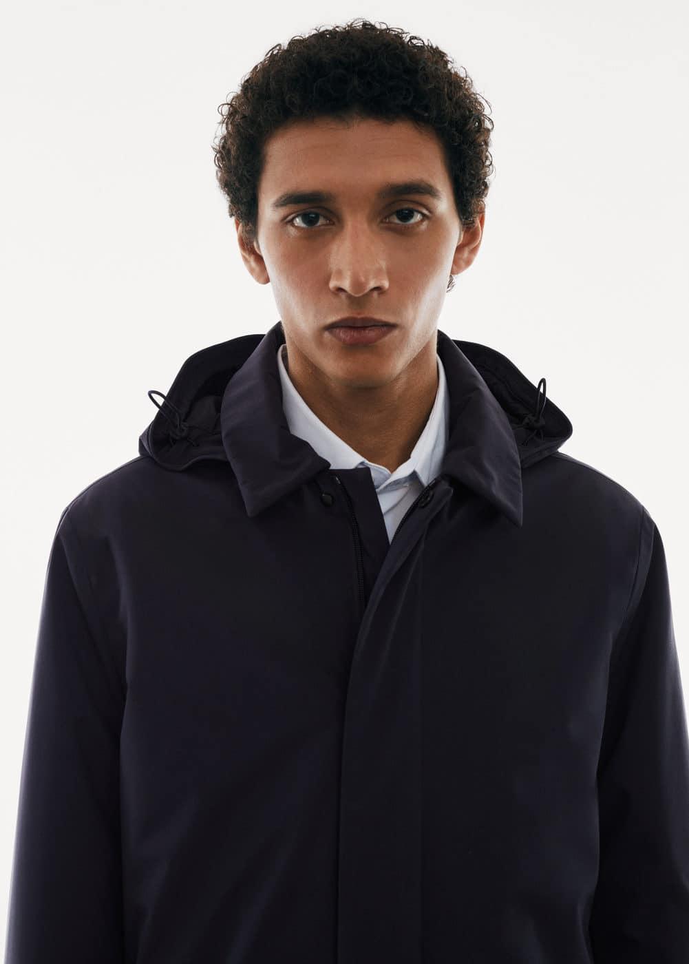 MANGO MAN - SOFEELATE® padded parka with hood navyMen Product Image