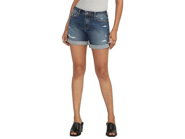 JAG Alex Mid Rise Boyfriend Denim Shorts Product Image