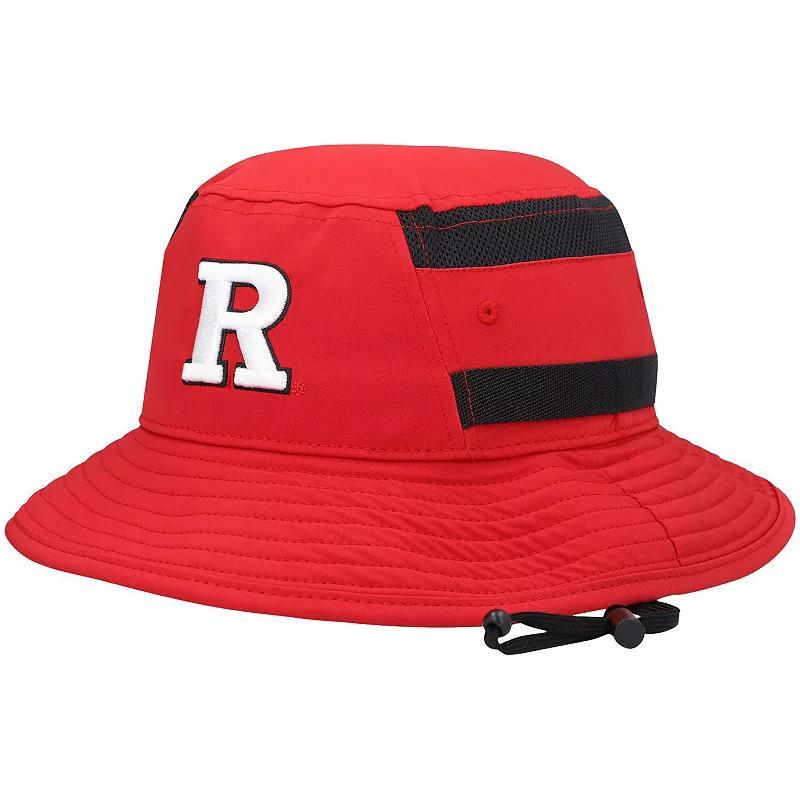 Mens adidas Scarlet Rutgers Scarlet Knights 2021 Sideline AEROREADY Bucket Hat Product Image