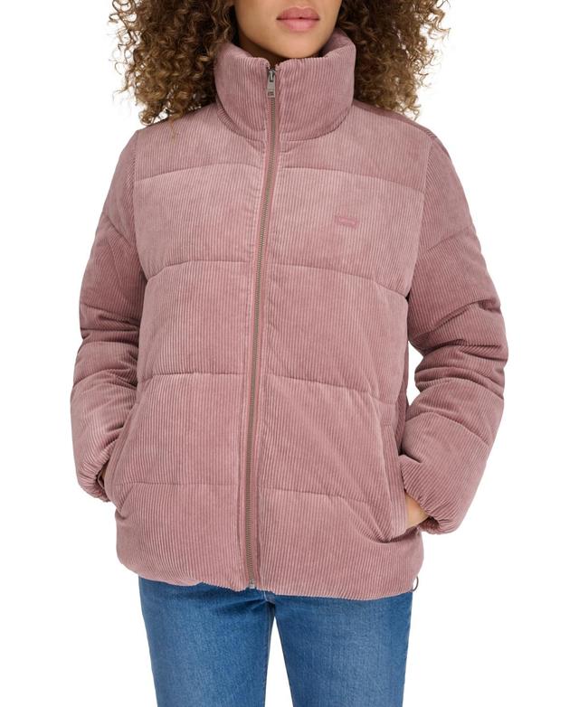 Levis Womens Corduroy Bubble Puffer Jacket Product Image