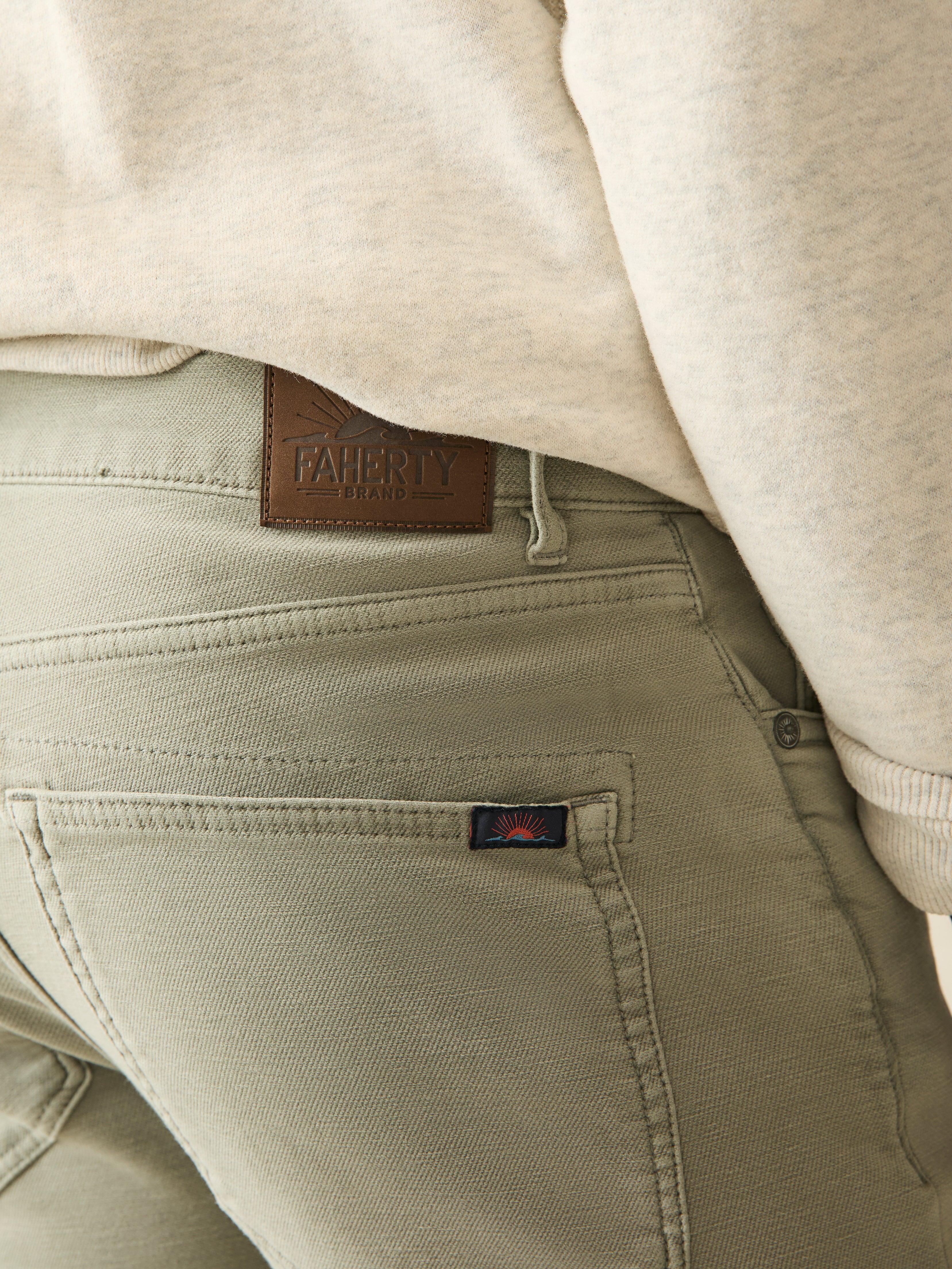 Stretch Terry 5-Pocket Pant - Faded Olive Male Product Image