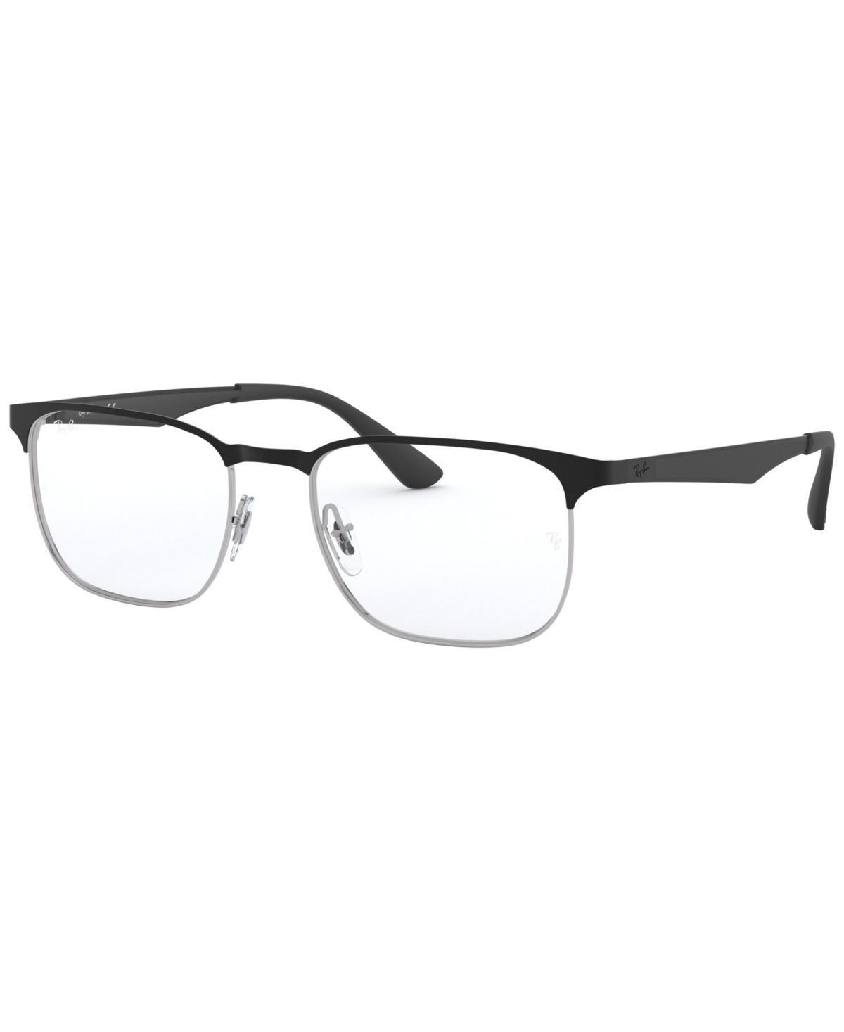 Ray-Ban RX6363 Mens Square Eyeglasses - Gold Blk Product Image