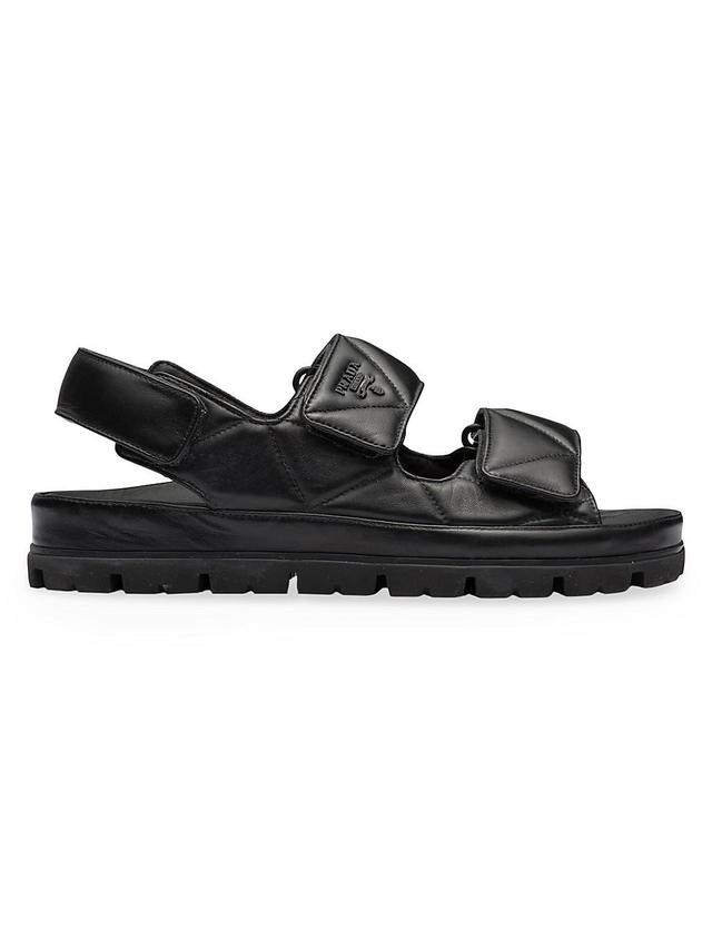 Prada Diagram Double Strap Slide Sandal Product Image