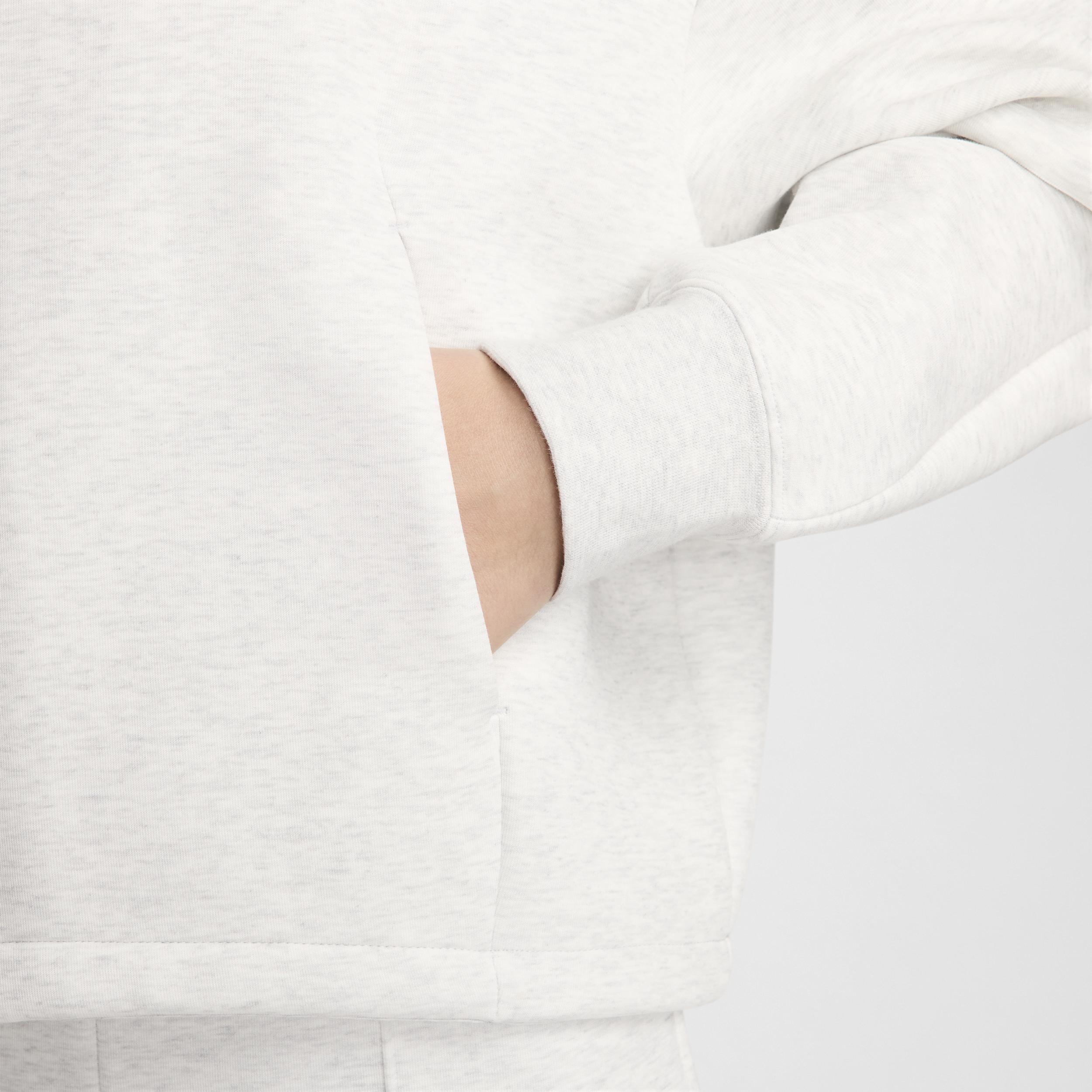 Nike Womens Nike NSW Tech Fleece OS Hoodie - Womens Light Grey/Heather/Black Product Image