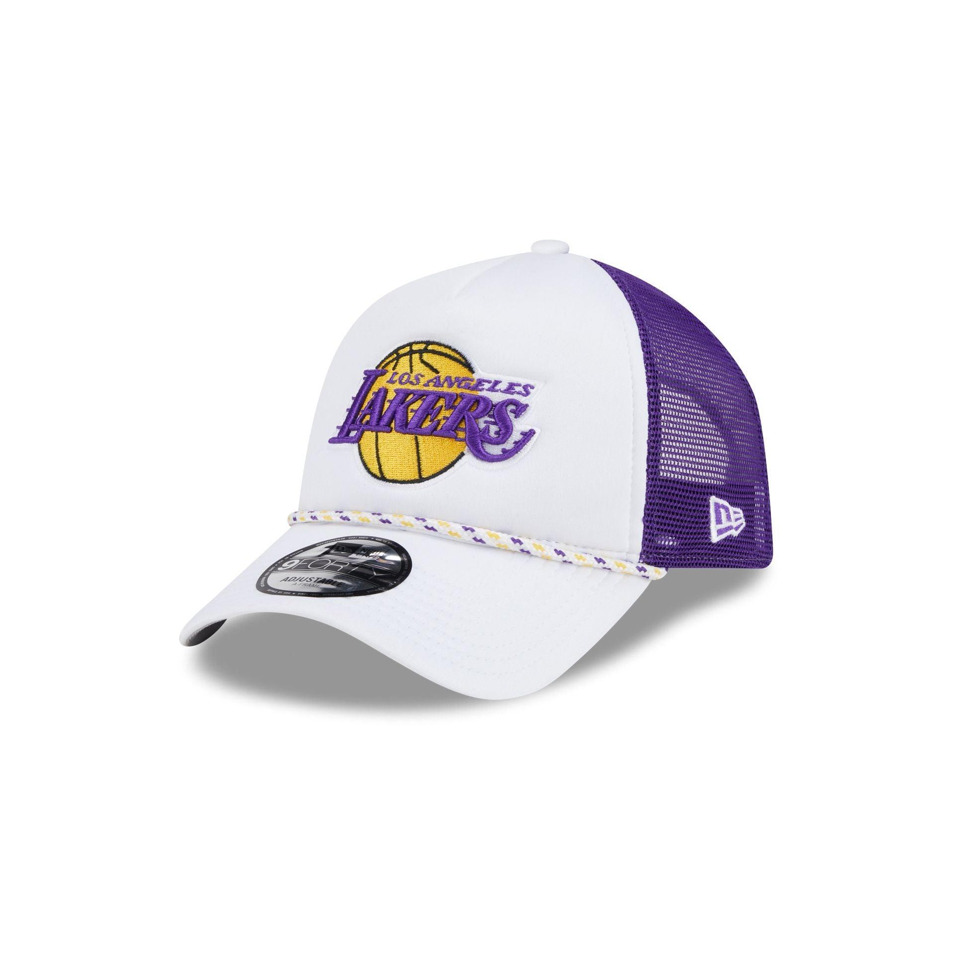 Los Angeles Lakers Court Sport 9FORTY A-Frame Trucker Hat Male Product Image