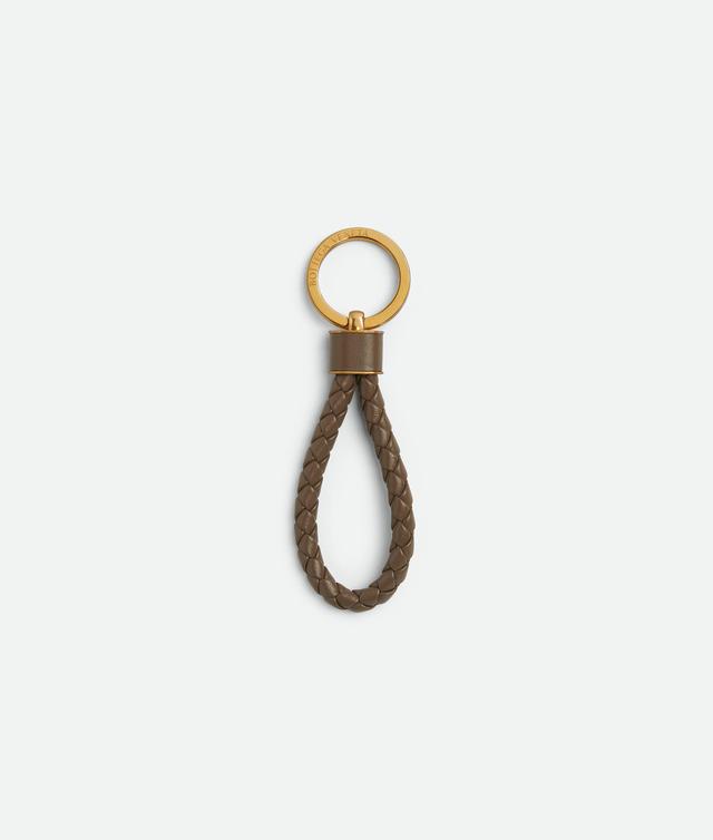 Women's Intreccio Key Ring in Taupe grey Product Image