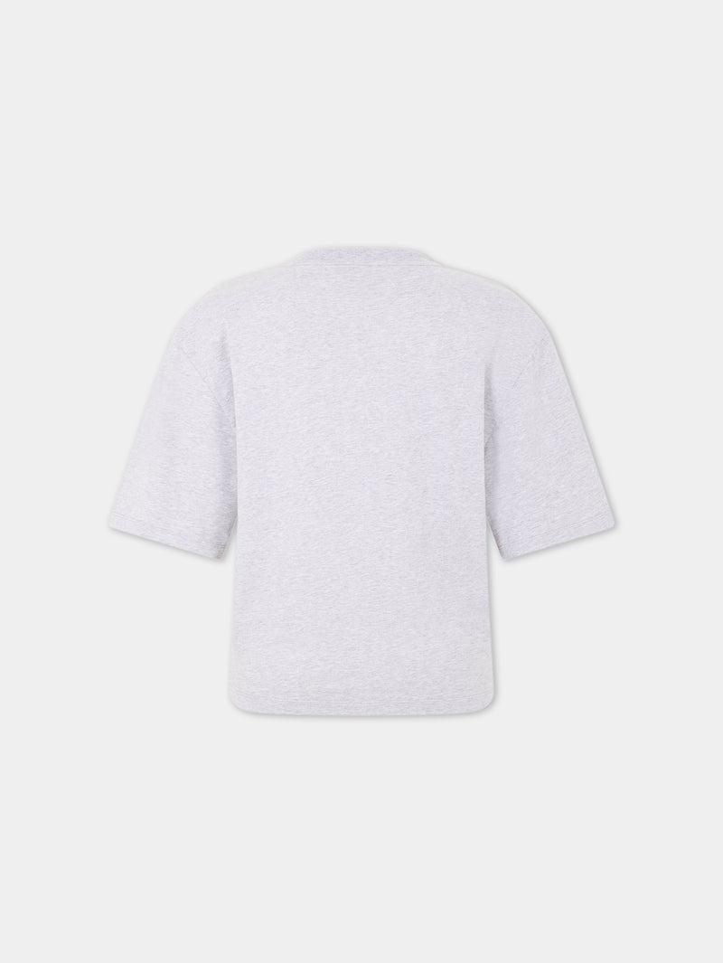 Grey t-shirt with piercing Product Image