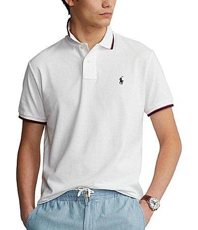 Polo Ralph Lauren Classic Fit Tipped Mesh Short Sleeve Polo Shirt Product Image