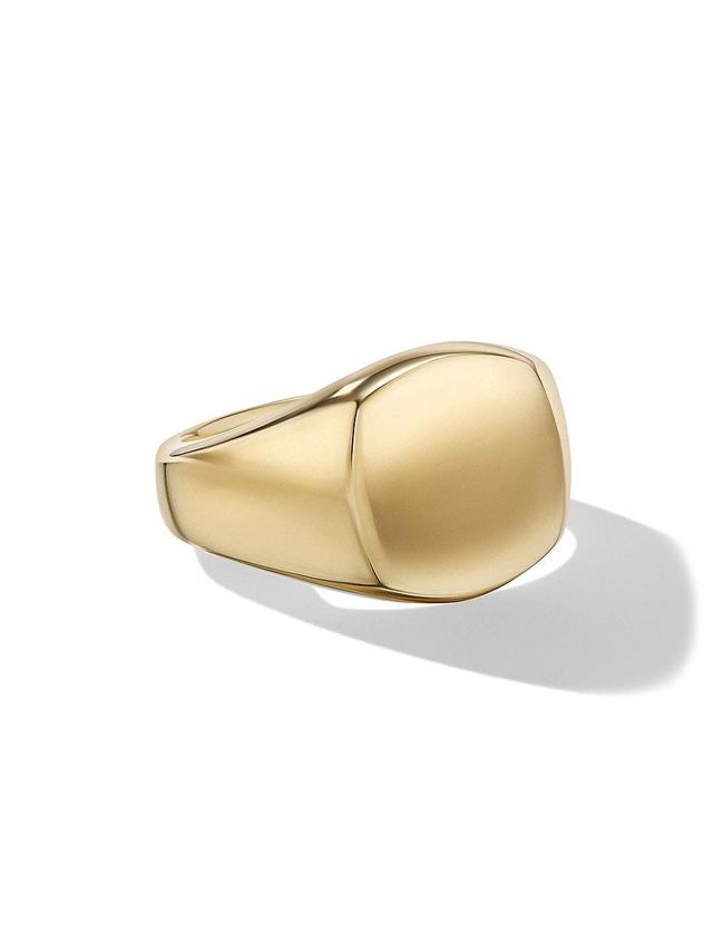 Mens Streamline Pinky Ring in 18K Yellow Gold Product Image