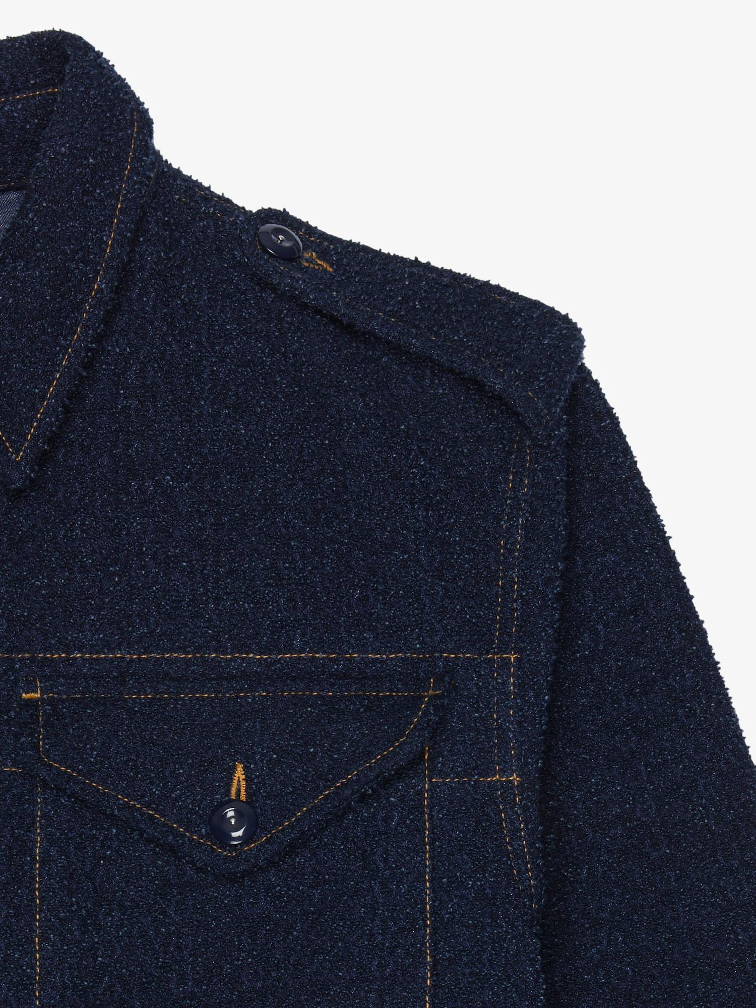 Jacket in boucle denim Product Image