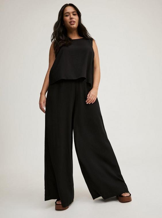 Pull-On Wide Leg Pant Product Image