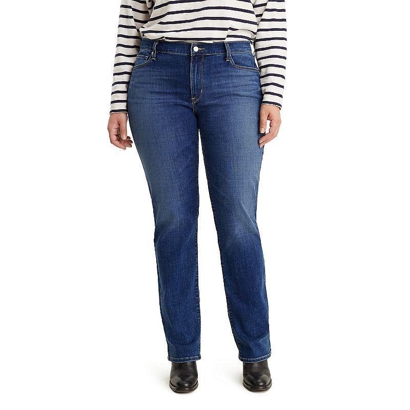 Levis Plus Size Classic Straight Leg Mid Rise Jeans Product Image