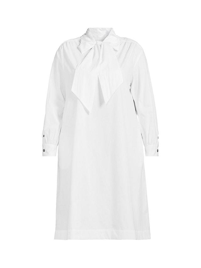 Womens Marion Cotton Tie-Neck Midi-Dress Product Image