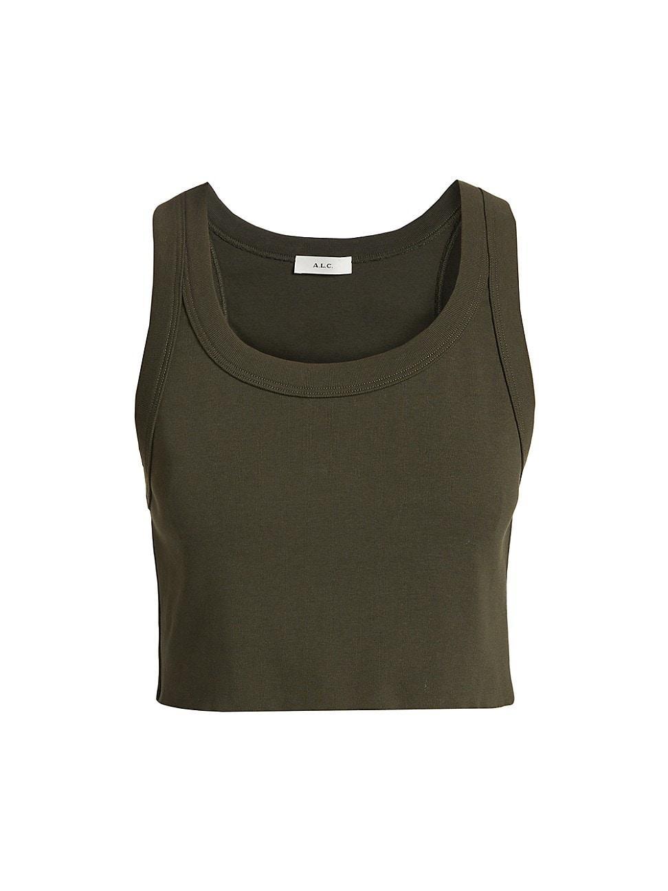 Womens Halsey Cotton Crop Tank Product Image