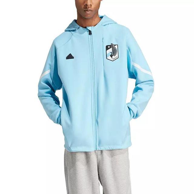 Mens adidas Light Blue Minnesota United FC 2024 Anthem Travel Full-Zip Jacket Product Image