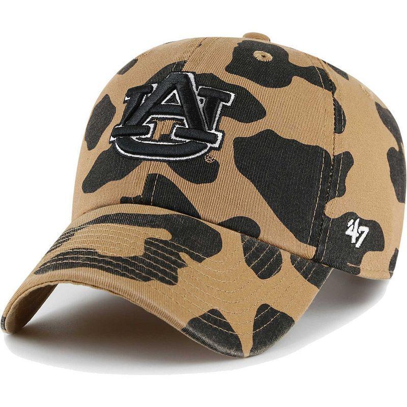 Womens 47 Auburn Tigers Rosette Leopard Clean Up Adjustable Hat Product Image