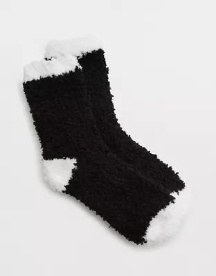 Aerie Fuzzy Crew Socks Product Image