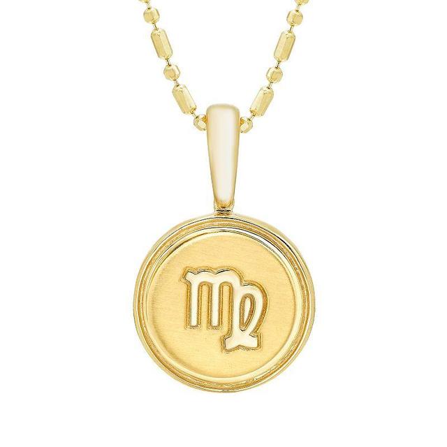 Its Personal 14k Gold Zodiac Pisces Medallion Pendant Necklace, Womens Product Image