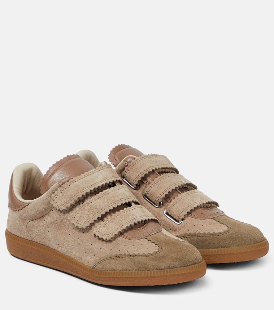 ISABEL MARANT Beth Suede Low-top Sneakers In Brown Product Image