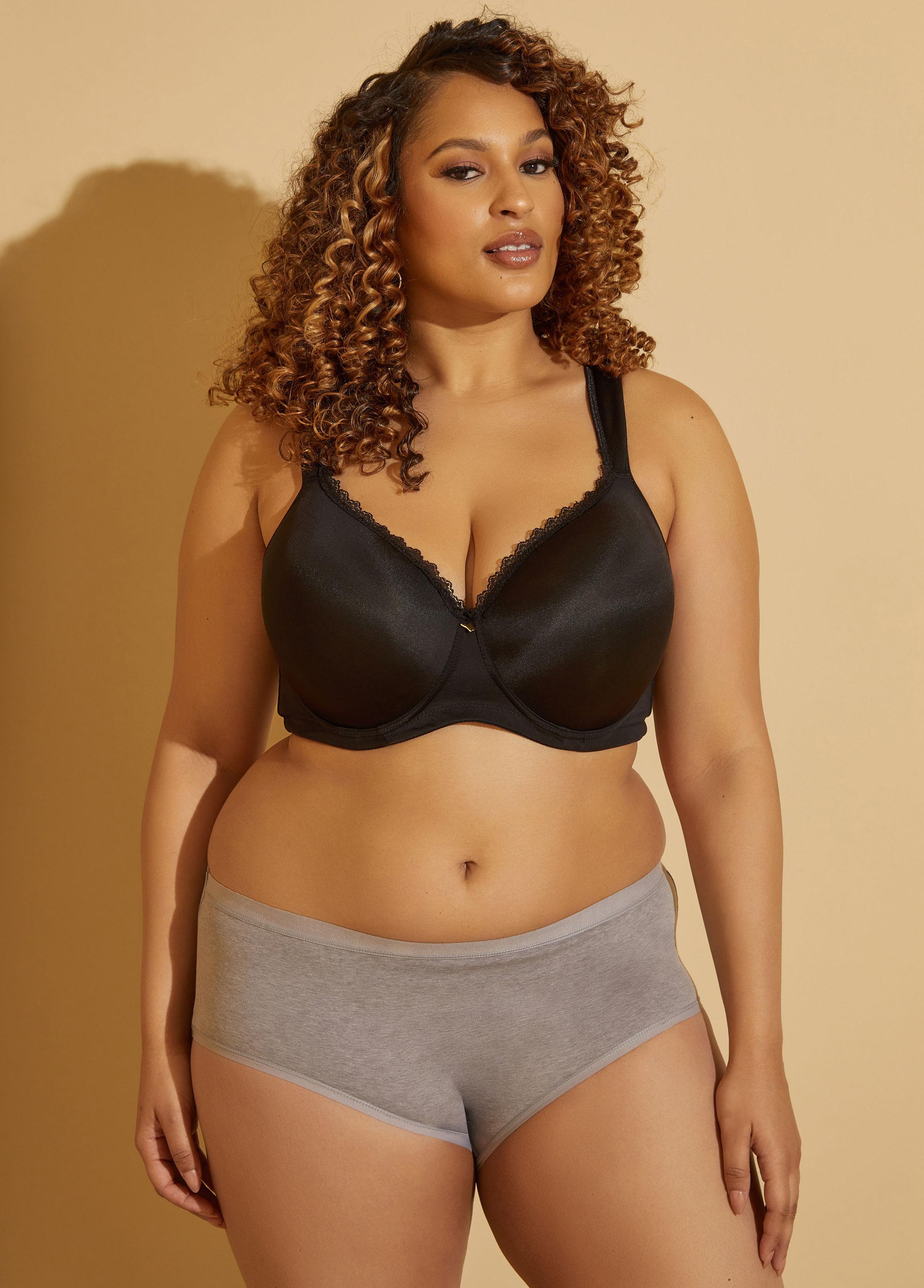 Plus Size Cotton Blend Briefs Ashley Stewart Product Image