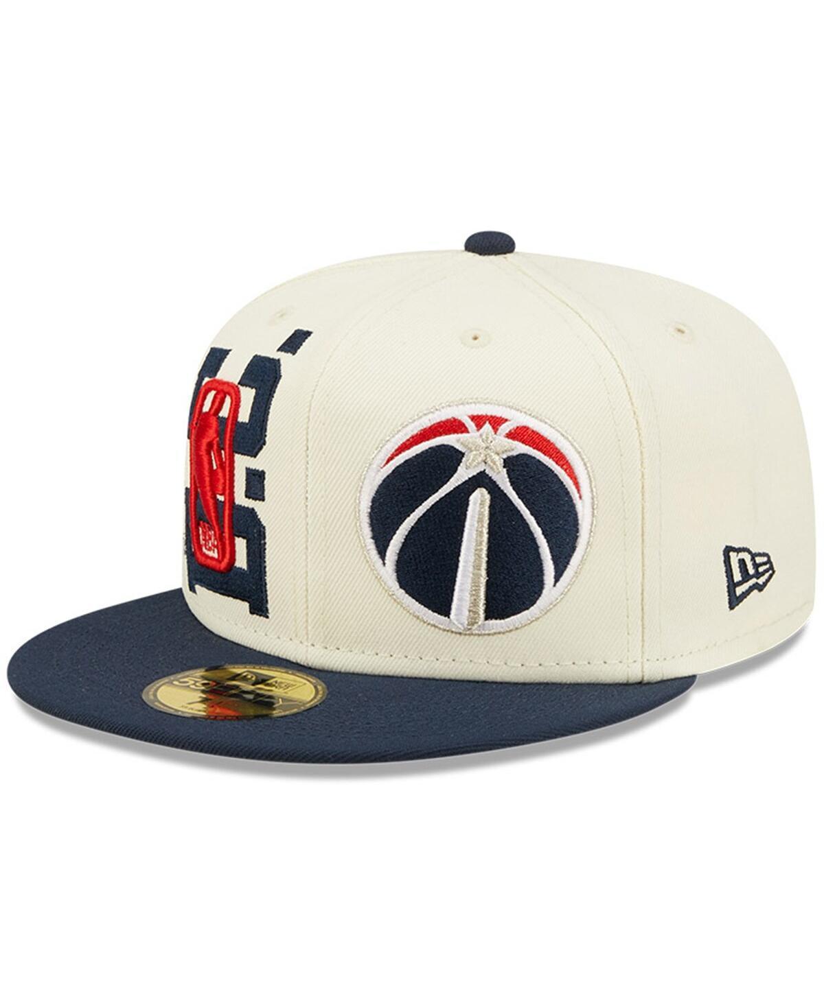 Mens New Era Cream Washington Wizards 2022 Nba Draft 59FIFTY Fitted Hat - Cream Product Image