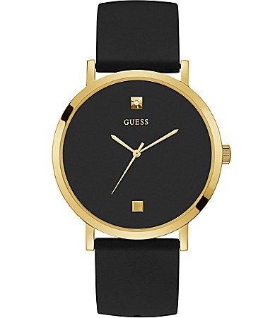 Guess Mens Supernova Polished Gold Tone Buckle Closure Watch Product Image