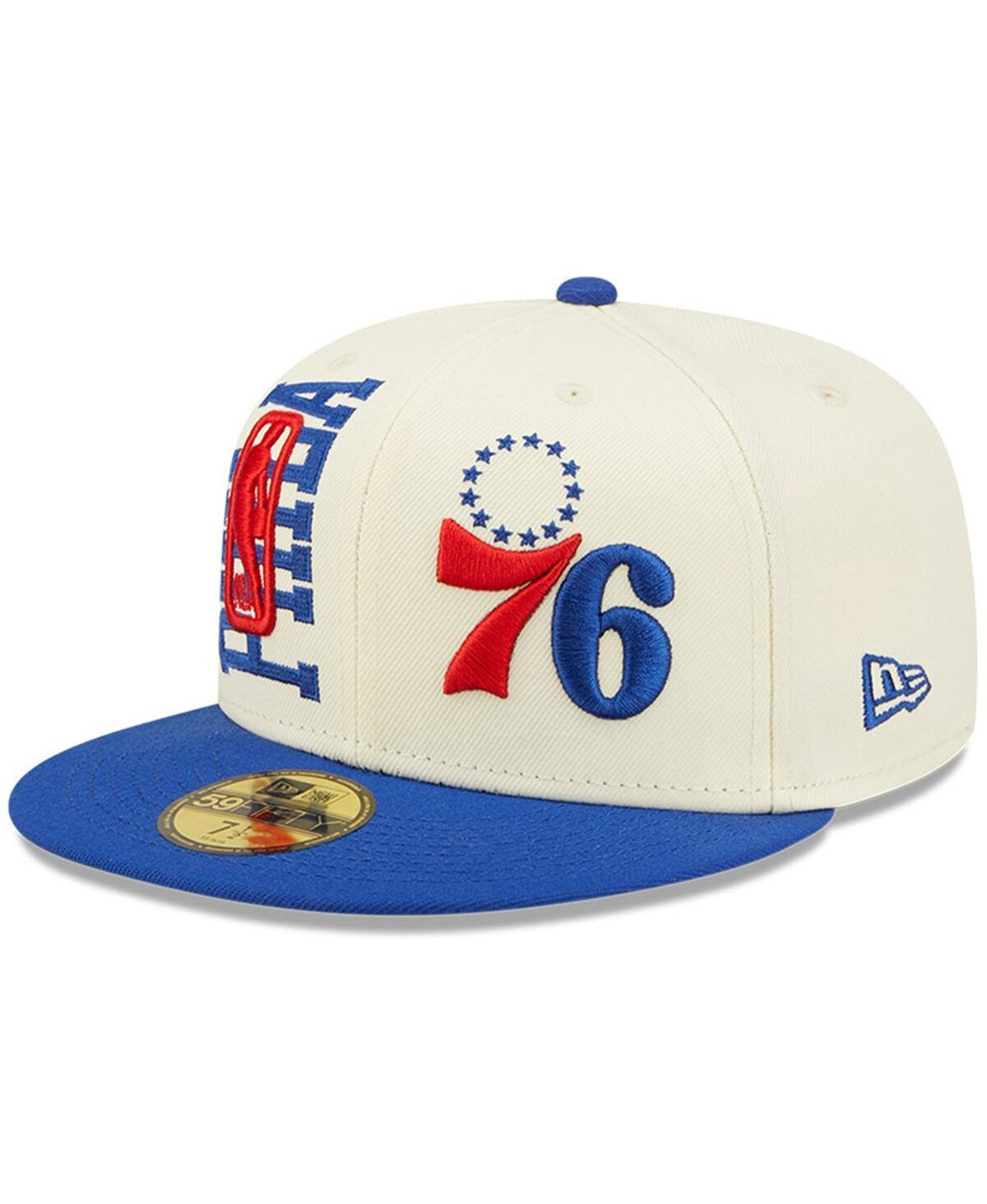 Mens New Era Cream Philadelphia 76ers 2022 Nba Draft 59FIFTY Fitted Hat - Cream Product Image