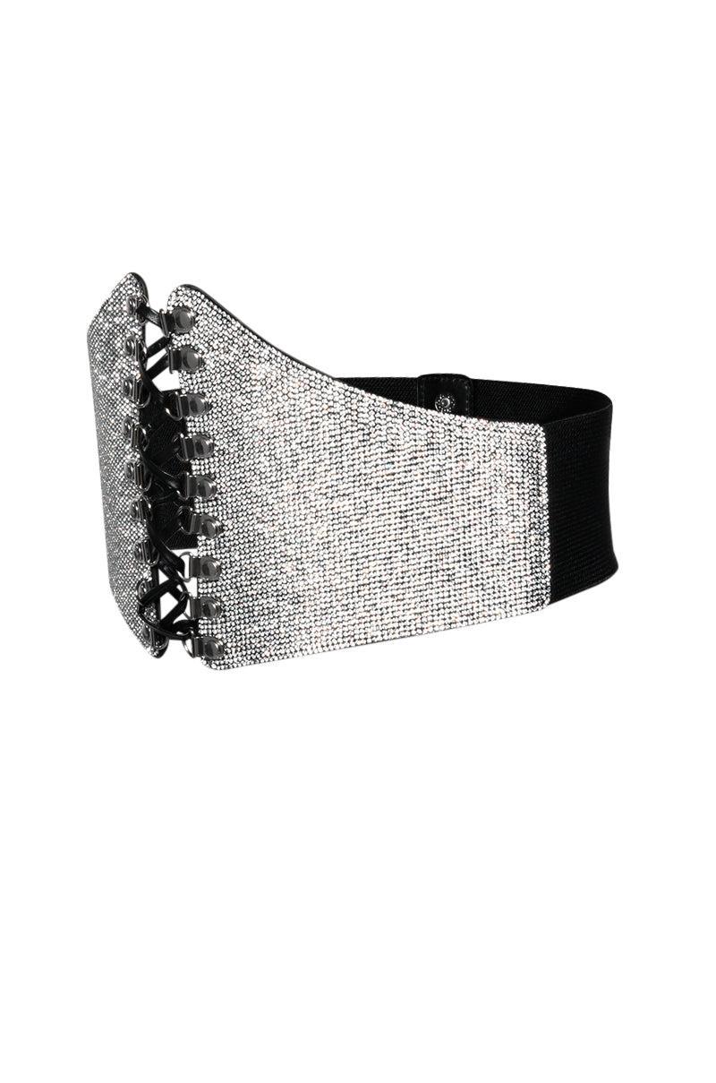 WAKE UP RHINESTONE CORSET BELT Product Image