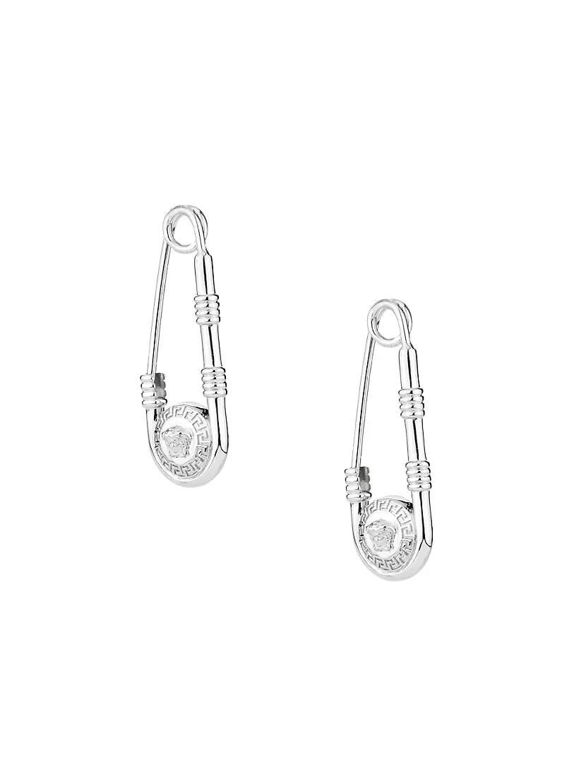 Medusa Safety Pin Earrings Product Image