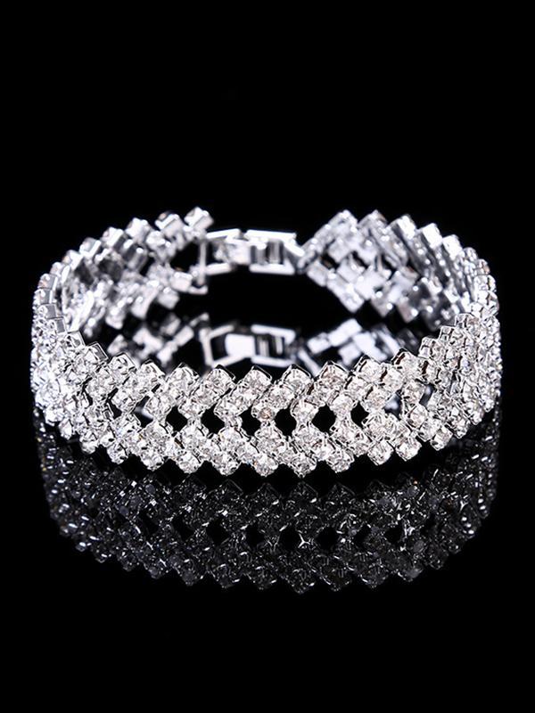 Statement Party Alloy Rhinestone Bracelet Accessories Product Image