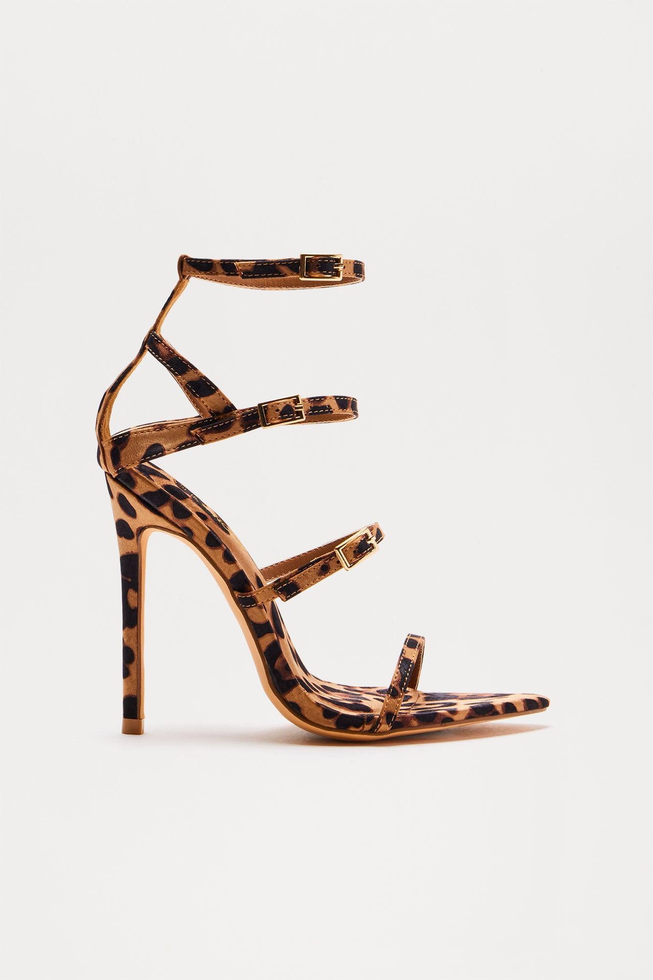 Stirling Heeled Sandals - Leopard Product Image