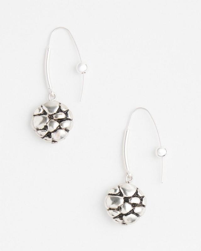 No Droop Silver Tone Threader Earrings   Chico's - Silver - Women Product Image