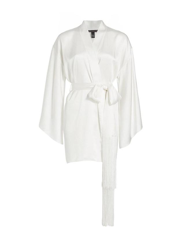 Womens Silk Belted Robe Product Image