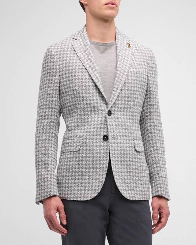 Mens Houndstooth Two-Button Sport Coat Product Image