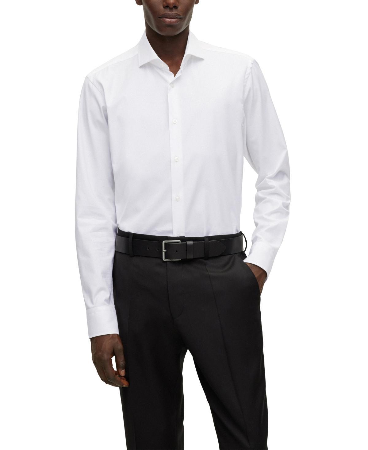 Boss by Hugo Boss Mens Stretch-Cotton Twill Regular-Fit Dress Shirt Product Image