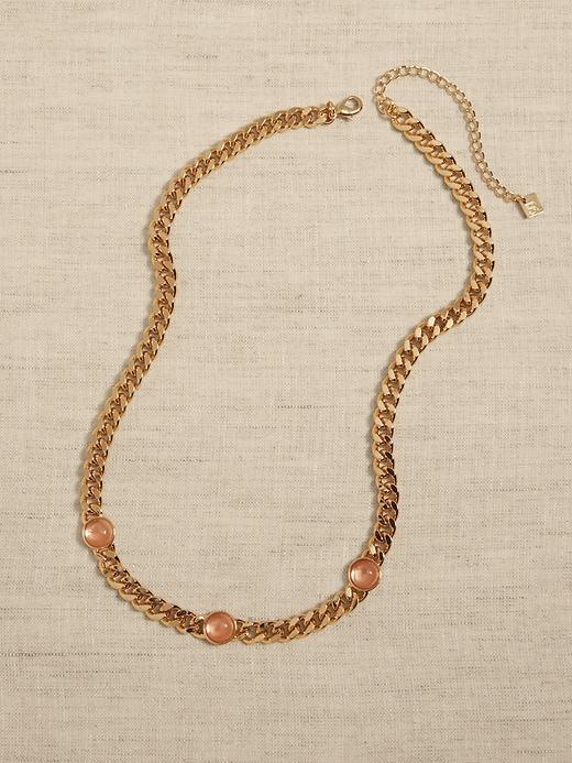 Three Stone Quartz Necklace Product Image