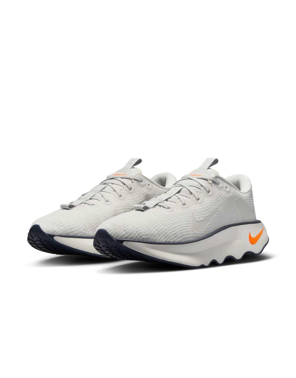 NIKE Motiva Sneakers In White And Orange Product Image