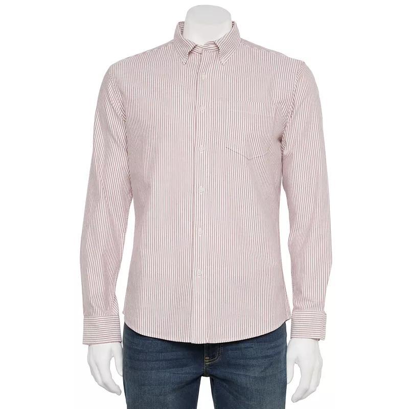 Mens Sonoma Goods For Life Long Sleeve Perfect Length Button-Down Shirt Product Image