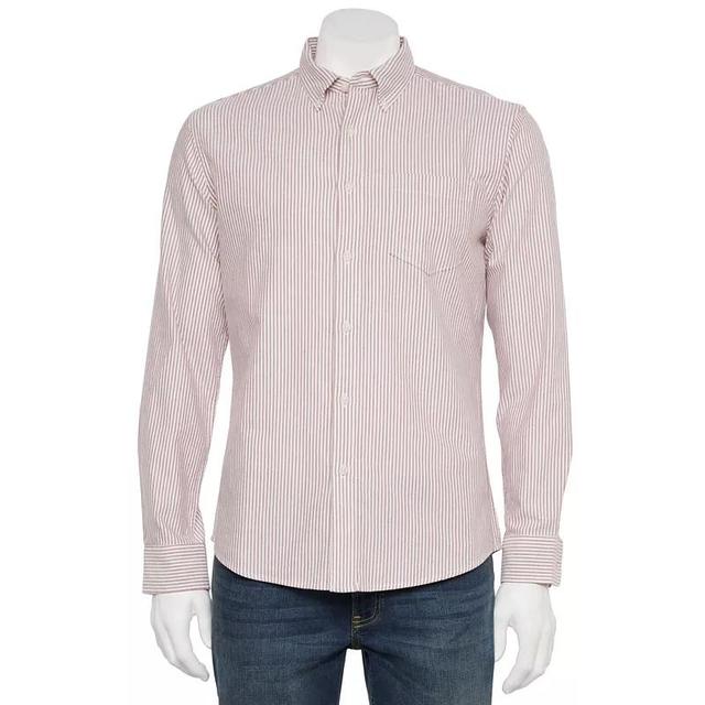 Mens Sonoma Goods For Life Long Sleeve Perfect Length Button-Down Shirt Product Image