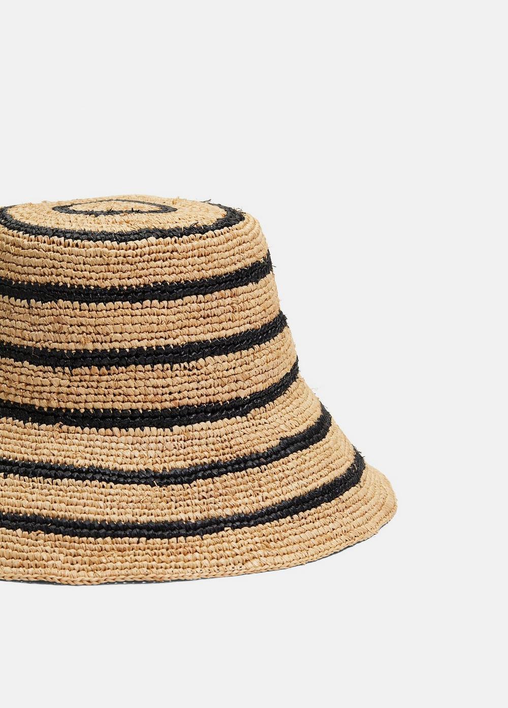 Striped Straw Hat Product Image