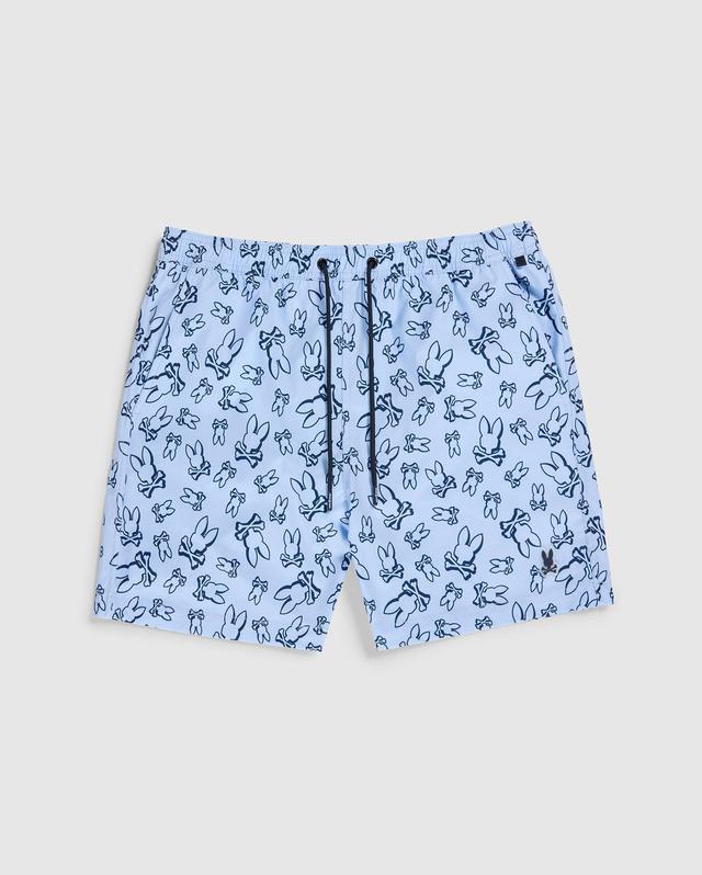 Psycho Bunny Men's Rendon Print Swim Trunk 461 WINDSURFER Product Image