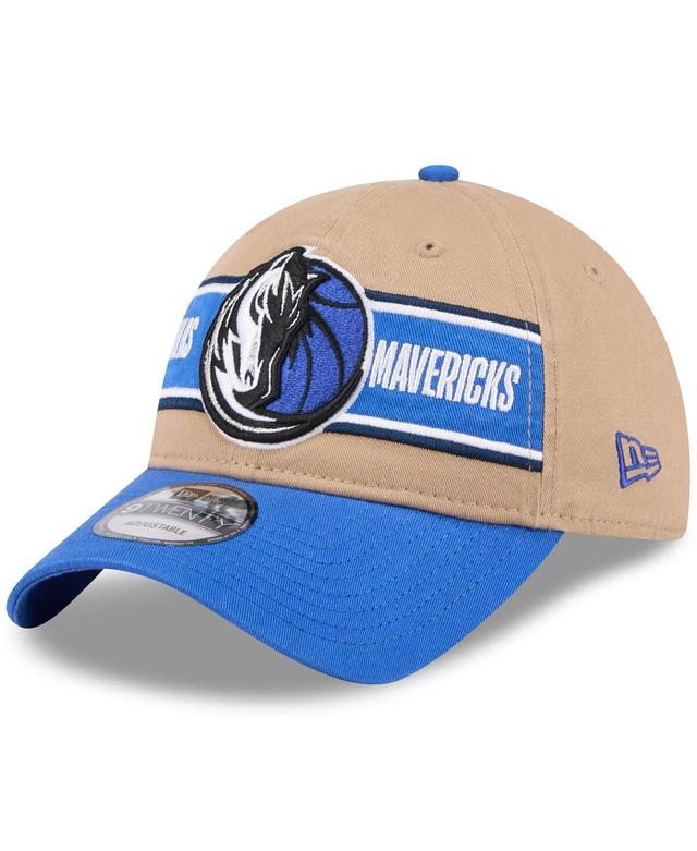 New Era Mens Tan/Blue Dallas Mavericks 2024 Nba Draft 9TWENTY Adjustable Hat Product Image