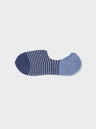 Mens Striped Low-Cut Socks with Deodorizing Blue US8-US11 UNIQLO US Product Image