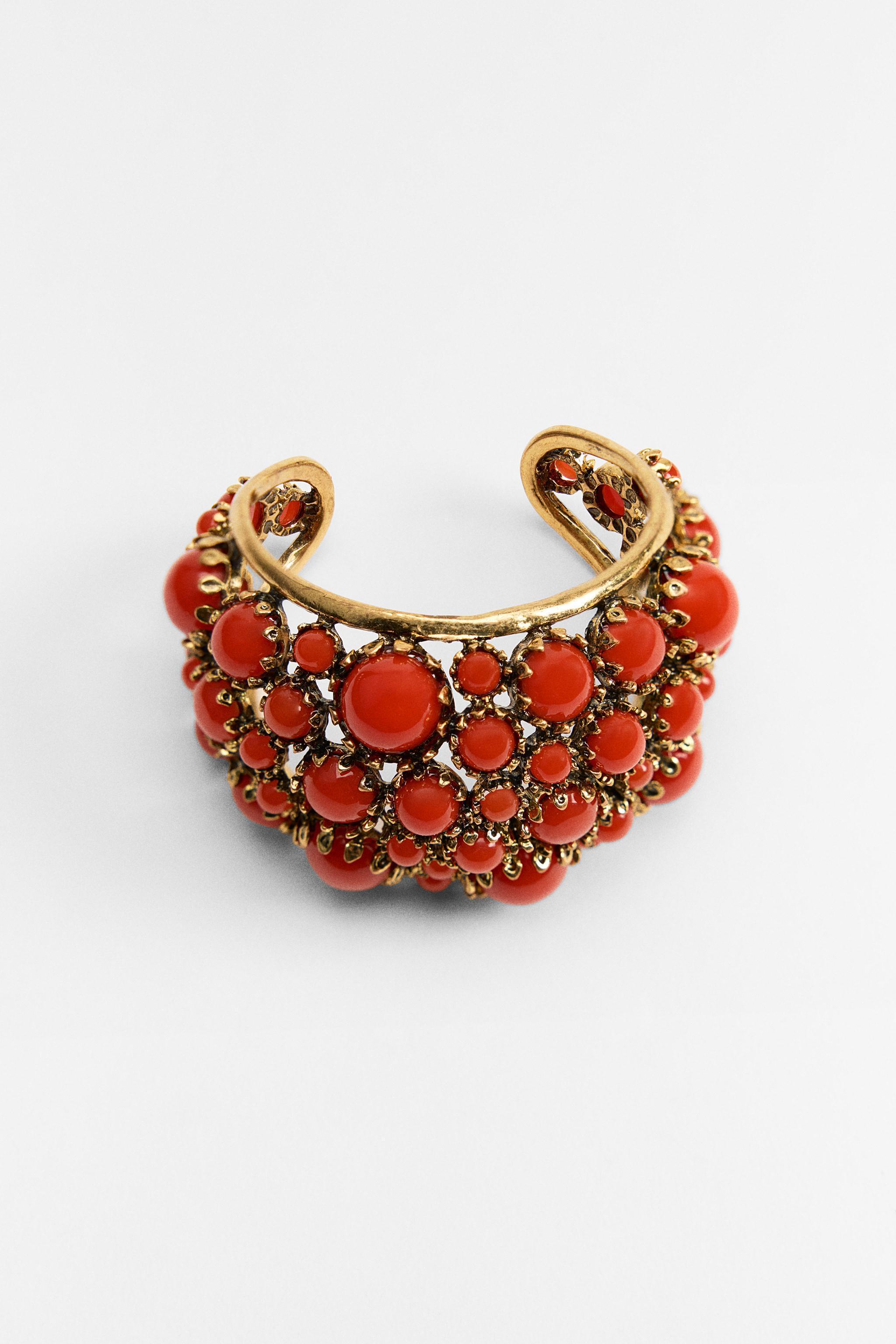 RESIN STONE CUFF BRACELET Product Image