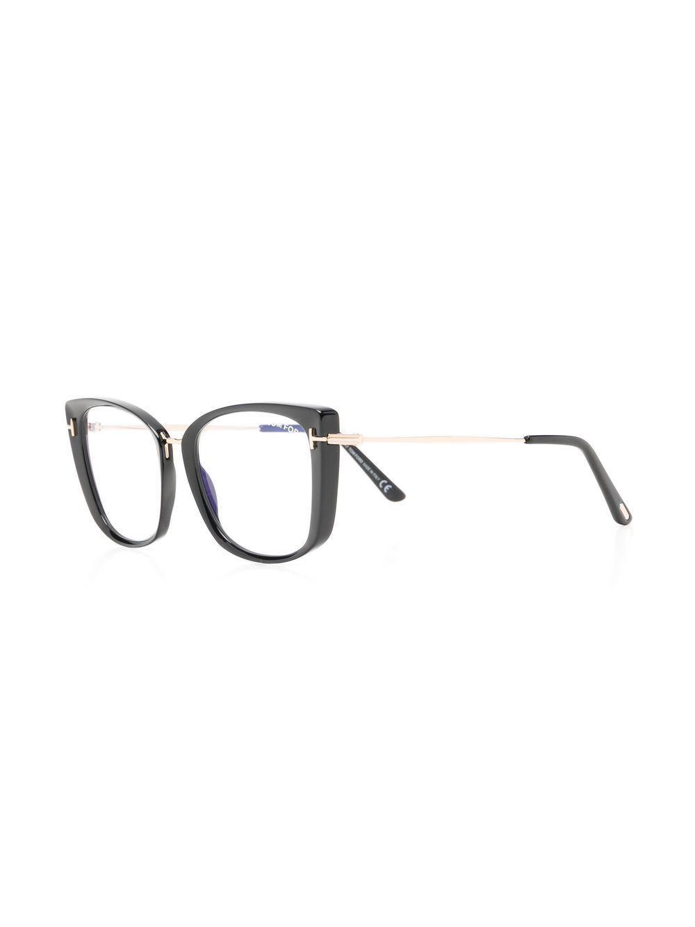 TOM FORD Cat-eye Glasses In Black Product Image