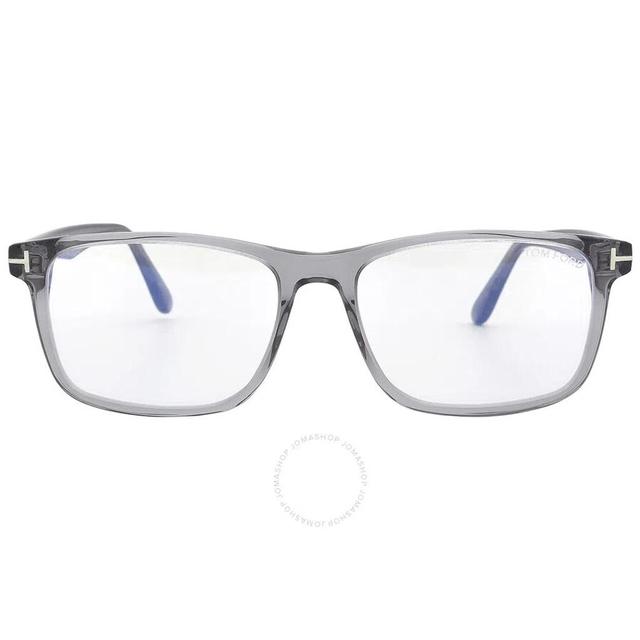 Men's Square Blue Light Glasses, 55mm In Blue / Grey Product Image