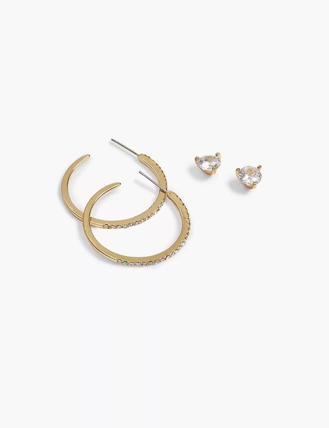 Stud & Hoop Earrings 2-Pack Product Image