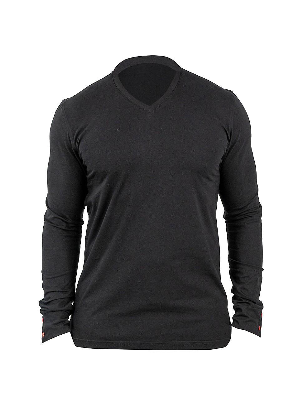 Mens Edison Solid Tattoo V-Neck Shirt Product Image